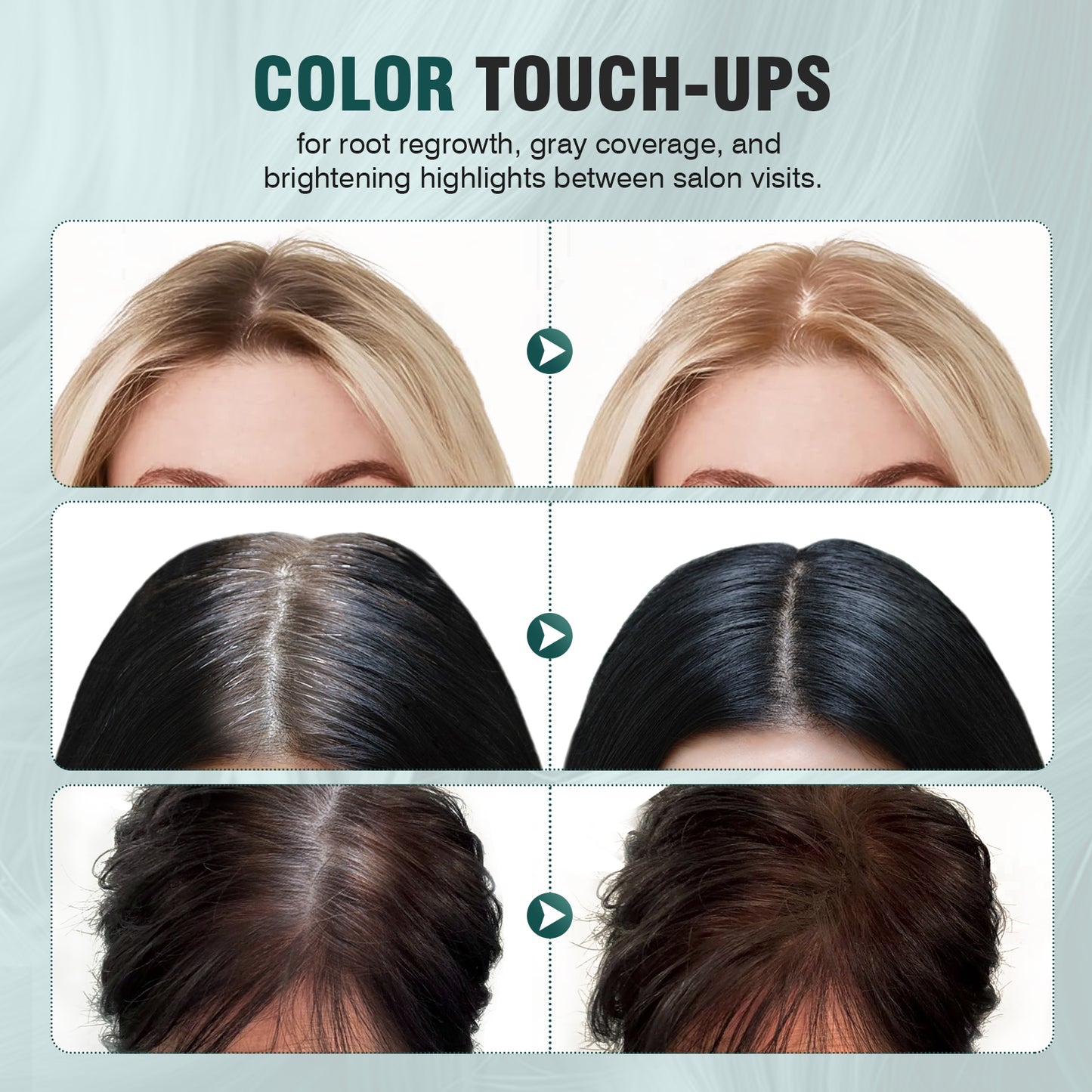 FARNDU Hairline Powder 12g | Coverage Roots and Hair Loss | Color Touch-Ups | Dual - Brush Design & Extra Replacement Packs