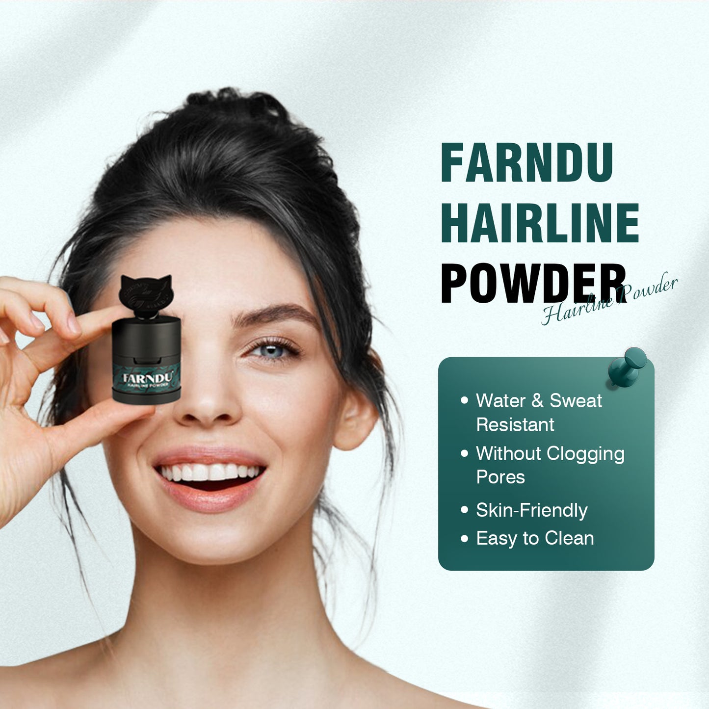 FARNDU Hairline Powder 12g | Coverage Roots and Hair Loss | Color Touch-Ups | Dual - Brush Design & Extra Replacement Packs