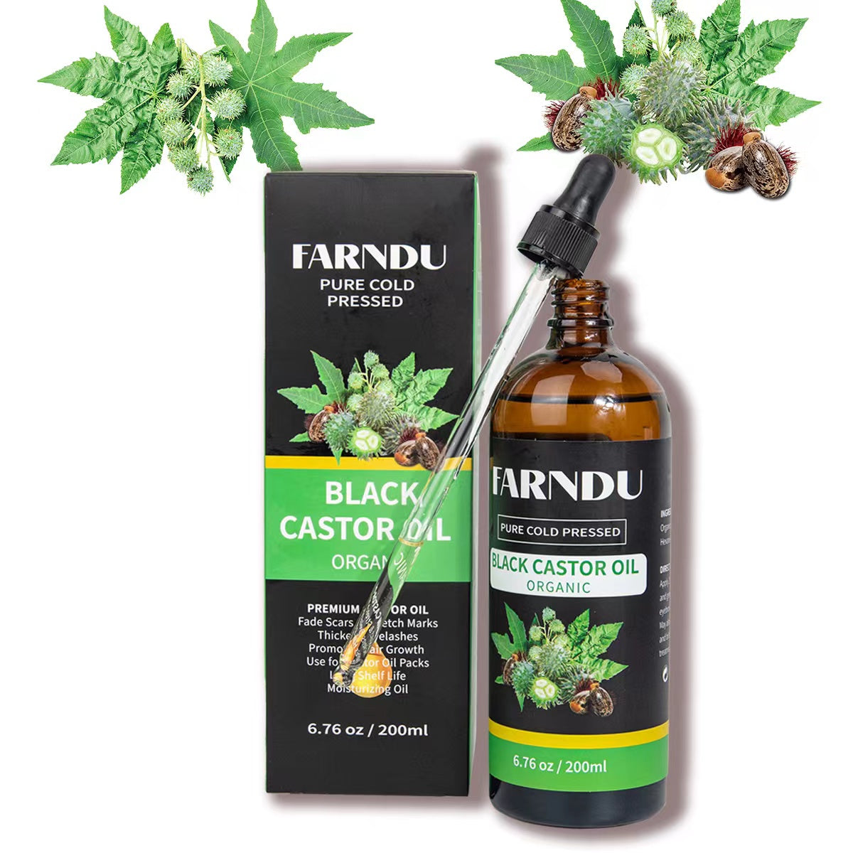 Organic Castor Oil: Hair & Skin Care Essentials 200ml